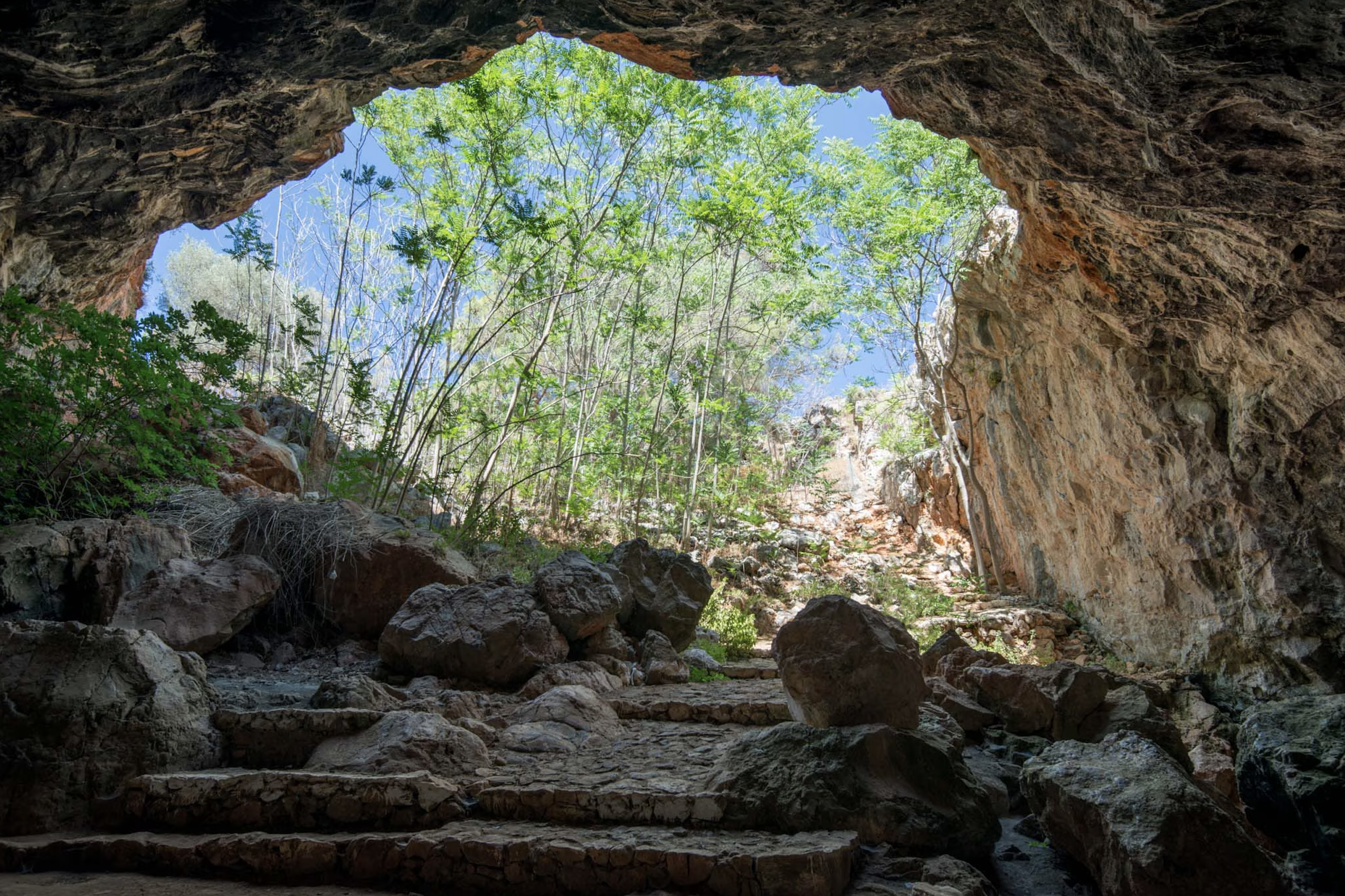 The Skotino cave in Gouves, Crete